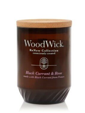Wood Wick ReNew Collection Black Currant & Rose Candle
